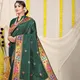 BOTTLE GREEN__Royal Rajgharana Sarees